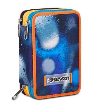Astuccio 3 zip Seven Retrocolor Boy