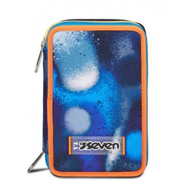 Astuccio 3 zip Seven Retrocolor Boy