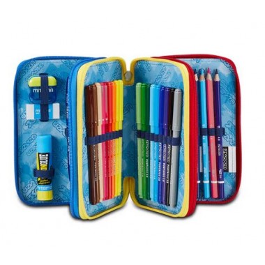 Astuccio 3 zip Seven Mark On Boy