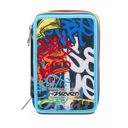 Astuccio 3 zip Seven Mark On Boy