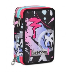 Astuccio 3 zip Seven Mark On Girl
