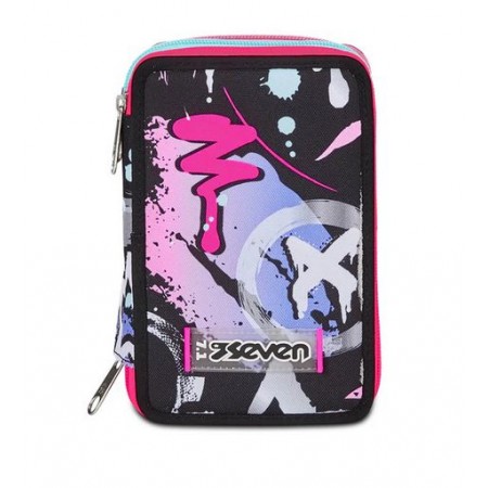 Astuccio 3 zip Seven Mark On Girl