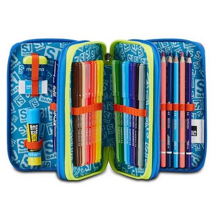 Astuccio 3 zip Seven Sj Realbasket Boy Astuccio 3 zip Seven Sj Realbasket Boy