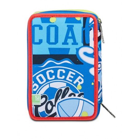 Astuccio 3 zip Seven Sj Realbasket Boy Astuccio 3 zip Seven Sj Realbasket Boy