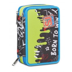 Astuccio 3 zip Seven Sj Born To Fun Boy
