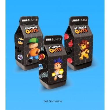 Set di 3 Gomme Stumble Guys Tinta Unita