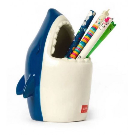 Portapenne in Ceramica - Desk Friends Squalo Portapenne in Ceramica - Desk Friends Squalo