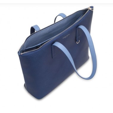 Borsa Shopping 13" Winona - Blu Metallizzato