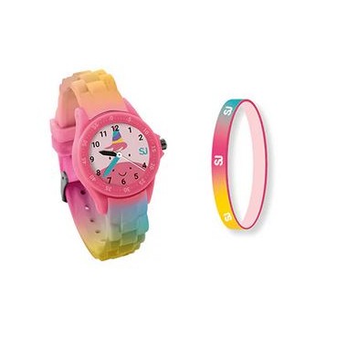 Orologio Seven Sj con braccialetto in silicone
