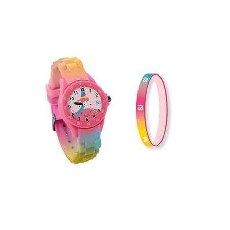 Orologio Seven Sj con braccialetto in silicone