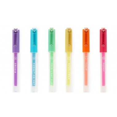 Set di 6 Penne Gel Pastello