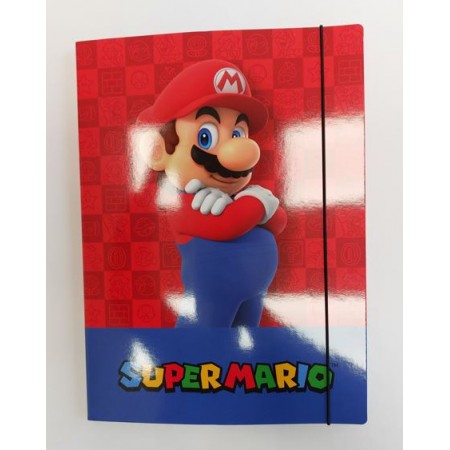 Cartellina con elastico Super Mario