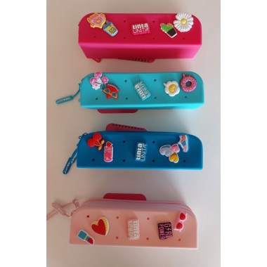Tinta Unita bauletto con 5 Pins Click in silicone Tinta Unita bauletto con 5 Pins Click in silicone