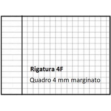 Quaderno A4 Blasetti Colorface 100gr 4F