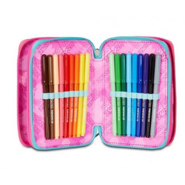 Astuccio 3 zip Seven Glow Love Astuccio 3 zip Seven Glow Love