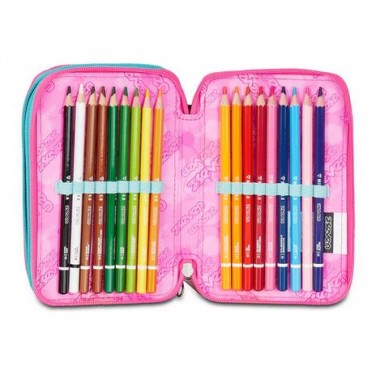 Astuccio 3 zip Seven Glow Love Astuccio 3 zip Seven Glow Love