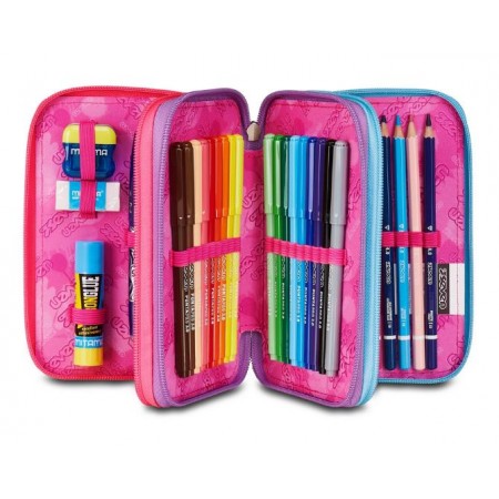 Astuccio 3 zip Seven Sprint Paint Girl