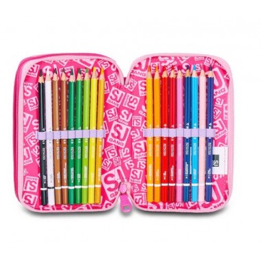 Astuccio 3 zip Seven Sj Flyunicorn Girl Astuccio 3 zip Seven Sj Flyunicorn Girl