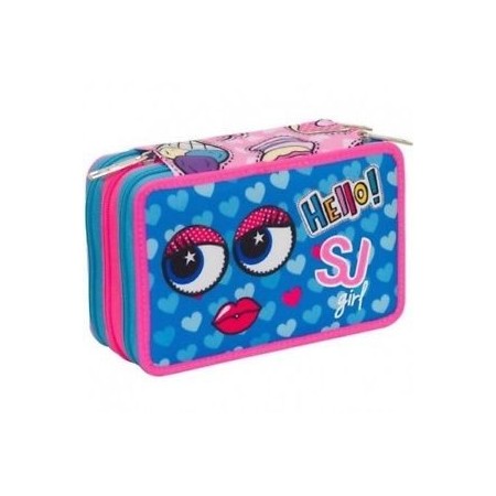 Astuccio A 3 Zip Seven Facce da Sj Girl