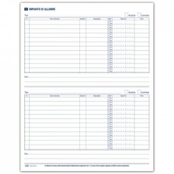 Registro della sicurezza e dei controlli per la prevenzione incendi - 48 pagine - 31x24,5 cm
