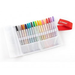 Rollerset Stabilo Pen 68 Brush 18 pennarelli