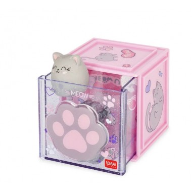 Box Componibile da Scrivania Kitty - Cutie Cube - Legami