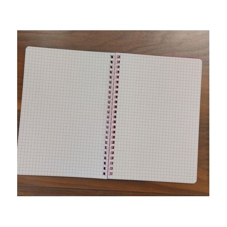 Blocco 15x10,5 spiralato con copertina in ppl quadretti