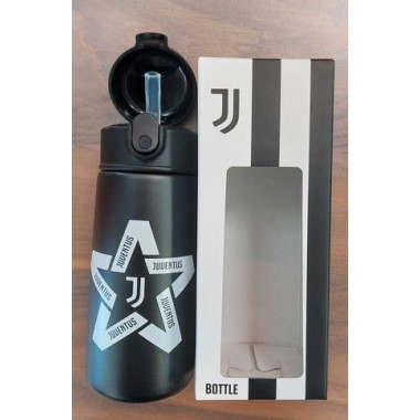 Borraccia  Seven Juventus con cannuccia in silicone Borraccia  Seven Juventus con cannuccia in silicone