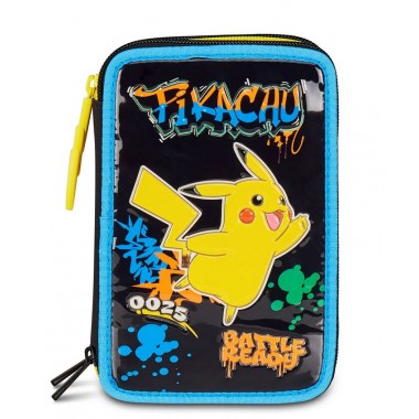 Astuccio 3 zip Pokèmon Seven