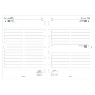 Calend. 1 Giorno per Pagina con Appuntamenti A5 - Italiano 2027 Filofax