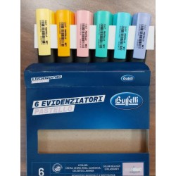 Evidenziatori Set 6 pz pastel Buffetti 2