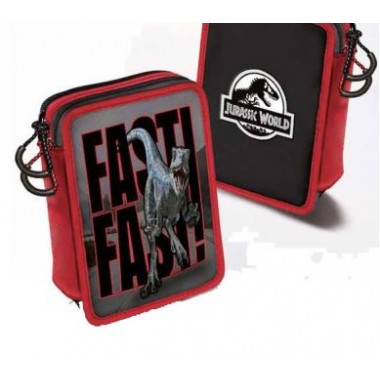 Astuccio 3 zip Jurassic World