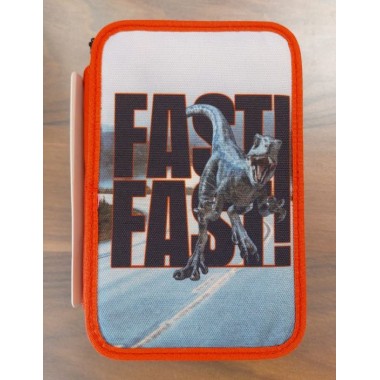 Astuccio 3 zip Jurassic World