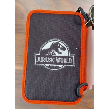 Astuccio 3 zip Jurassic World