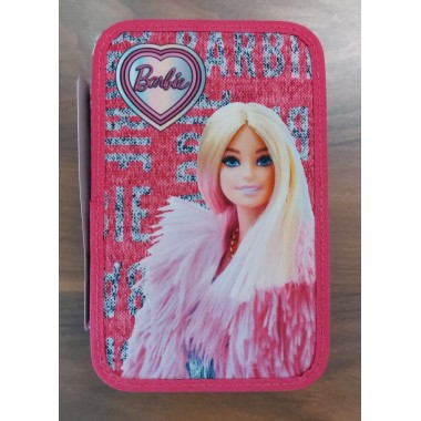 Astuccio Barbie 3 zip Giochi Preziosi Astuccio Barbie 3 zip Giochi Preziosi