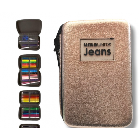 Tinta Unita Jeans Lurex Champagne