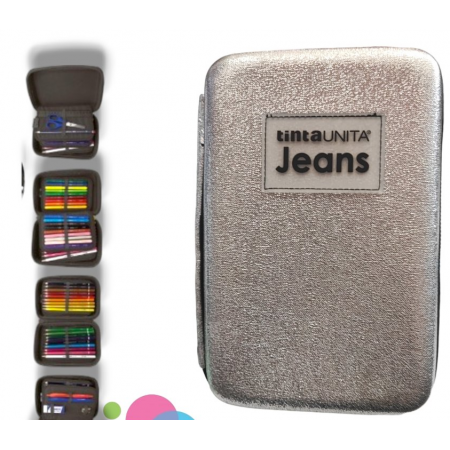 Tinta Unita Jeans Lurex Champagne