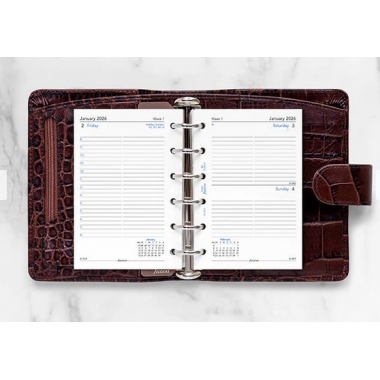 Calend. 1 Giorno per Pagina Pocket - Multilingua 2027 Filofax