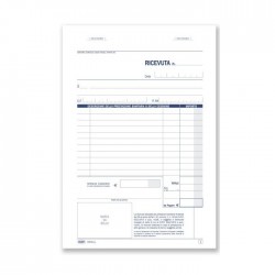 Ricevute sanitarie e Registro onorari e fatture - Blocco 50/50 fogli autoricalcante - 21,5x14,8 cm