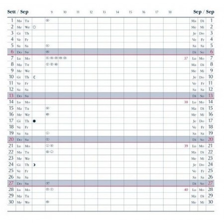 Agenda tascabile mensile 12 mesi - a fisarmonica - 2027 - 7x13,6 cm - nero