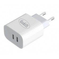 Caricatore da rete 2 porte Type-C - 20W 2