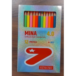 Confezione da 12 Pastelli Seven Mina Pro 4.0 mm Fluo