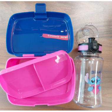 Set Borraccia con Porta merenda Stitch
