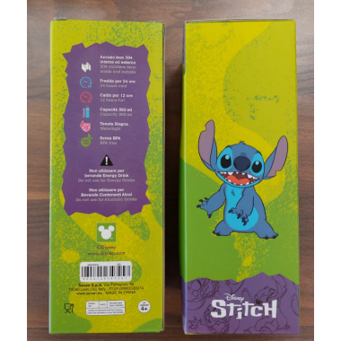 Borraccia Seven Stitch Disney con copritappo in silicone