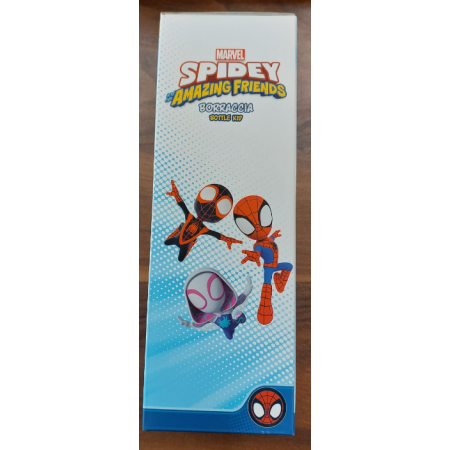 Borraccia Seven Spiderman Disney con copritappo in silicone