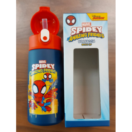 Borraccia Seven Spiderman Disney con cannuccia