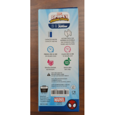 Borraccia Seven Spiderman Disney con cannuccia