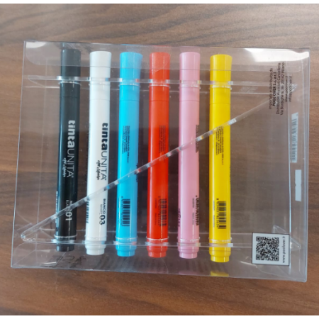 Set 6 Marcatori acrilico Tinta Unita - Punta media