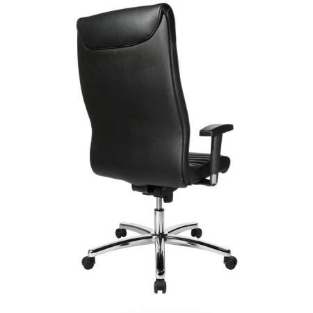 Sedia direzionale Prestige in pelle nera Buffetti