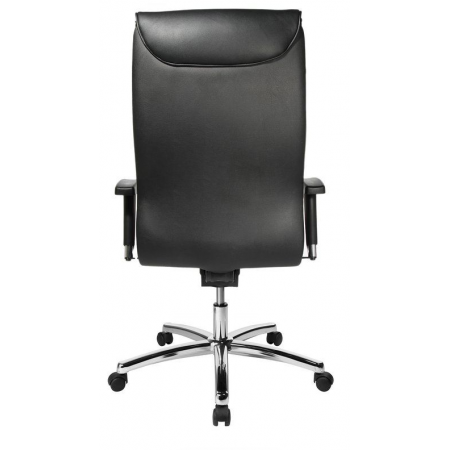 Sedia direzionale Prestige in pelle nera Buffetti